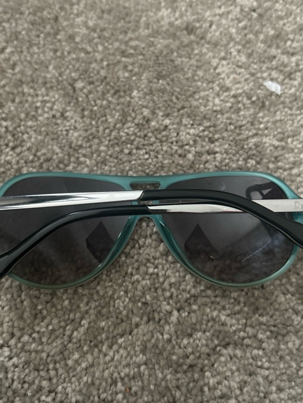 D&G Teal and Black Aviator Sunglasses